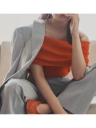 【ミラオーウェン/Mila Owen】の【WEB限定カラー】【UV加工】接触冷感オフショルリブニット RED[046]|ID: prp329100004534860 ipo3291000000032546328