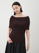 【ミラオーウェン/Mila Owen】の【WEB限定カラー】【UV加工】接触冷感オフショルリブニット BRW[058]|ID: prp329100004534860 ipo3291000000032546329