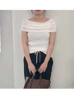 【ミラオーウェン/Mila Owen】の【WEB限定カラー】【UV加工】接触冷感オフショルリブニット 人気、トレンドファッション・服の通販 founy(ファニー) 雑誌掲載アイテム Magazine Picks & Fashion Features ファッション雑誌 Fashion Magazines ヴェリィ VERY ファッション Fashion レディースファッション Fashion for Women トップス・カットソー Cut & Sew Tops ニット Knit Tops & Sweaters 7月号 July Issue エレガント 上品 Elegant シンプル Simple, Minimal フィット Fit, Slim Fit ボトム Bottoms, Lower Wear リブニット Rib Knit, Ribbed Knit 夏 Summer 定番 Standard, Basic Item 雑誌 Magazine, Fashion Magazine |ID:prp329100004534860