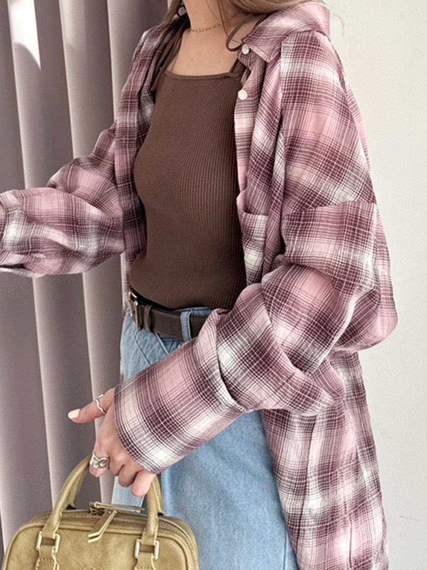 【スナイデル/SNIDEL】のバリエシャツ インテリア・キッズ・メンズ・レディースファッション・服の通販 founy(ファニー) 　ファッション　Fashion　レディースファッション　Fashion for Women　トップス・カットソー　Cut & Sew Tops　シャツ・ブラウス・オフィスカジュアル　Elegant Blouses & Button-Ups　春　Spring　キャミソール　Camisole, Spaghetti Strap Top　今季　This Season, Current Season　シンプル　Simple, Minimal　ストレート　Straight, Straight Cut　チェック　Check, Plaid, Tartan　トレンド　Trend, Trending Now　ポケット　Pocket, Pocket Detail　水着　Swimsuit, Swimwear　無地　Plain, Solid Color　レース　Lace, Lace Fabric　S/S・春夏　SS, Spring/Summer, Warm Season　おすすめ　Recommended / Our Picks　夏　Summer　エレガント 上品　Elegant　PNK[066]|ID: prp329100004534861 ipo3291000000033052387