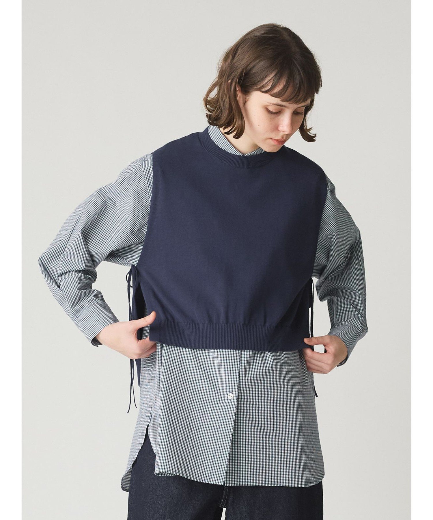 【マーコート/MARcourt】のMidiUmi サイドリボンショートベスト 人気、トレンドファッション・服の通販 founy(ファニー) 　ファッション　Fashion　レディースファッション　WOMEN　アウター　Coat Outerwear　トップス・カットソー　Tops/Tshirt　ベスト/ジレ　Gilets/Vests　ショート　Short　ノースリーブ　No Sleeve　ポケット　Pocket　リボン　Ribbon　春　Spring　 other-1|ID: prp329100004534862 ipo3291000000032048165
