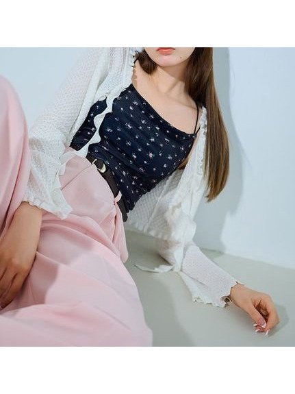 【リリーブラウン/Lily Brown】のフリルディテールカーディガン インテリア・キッズ・メンズ・レディースファッション・服の通販 founy(ファニー) https://founy.com/ ファッション Fashion レディースファッション WOMEN トップス・カットソー Tops/Tshirt カーディガン Cardigans カーディガン Cardigan キャミワンピース Cami Dress コンパクト Compact ショート Short デニム Denim バランス Balance フェミニン Feminine フリル Frills 人気 Popularity 夏 Summer 秋 Autumn/Fall |ID: prp329100004534867 ipo3291000000032048186
