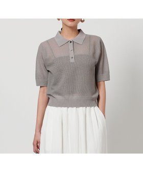 【ビューティ&ユース ユナイテッドアローズ/BEAUTY&YOUTH / UNITED ARROWS】 メッシュ ポロニット -ウォッシャブル-人気、トレンドファッション・服の通販 founy(ファニー) ファッション Fashion レディースファッション Ladies' Fashion Online トップス・カットソー Tops/Tshirt ニット Knit Tops おすすめ Recommend ウォッシャブル Washable コンパクト Compact サマー Summer シアー Sheer トレンド Trend プリント Print メッシュ Mesh |ID:prp329100004534870