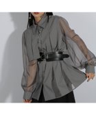 【ハレ/HARE】のシアーキリカエプリーツシャツ 人気、トレンドファッション・服の通販 founy(ファニー) ファッション Fashion レディースファッション WOMEN トップス・カットソー Tops/Tshirt シャツ/ブラウス Shirts/Blouses シアー Sheer ダウン Down デニム Denim プリーツ Pleats エレガント 上品 Elegant ビジネス 仕事 通勤 Business thumbnail グレー15|ID: prp329100004534875 ipo3291000000032048227