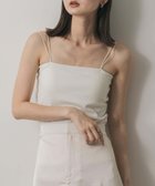 【センスオブプレイス/SENSE OF PLACE by URBAN RESEARCH】の『一部WEB限定カラー』ダブルストラップカップツキキャミソール WHITE|ID: prp329100004534881 ipo3291000000033555964