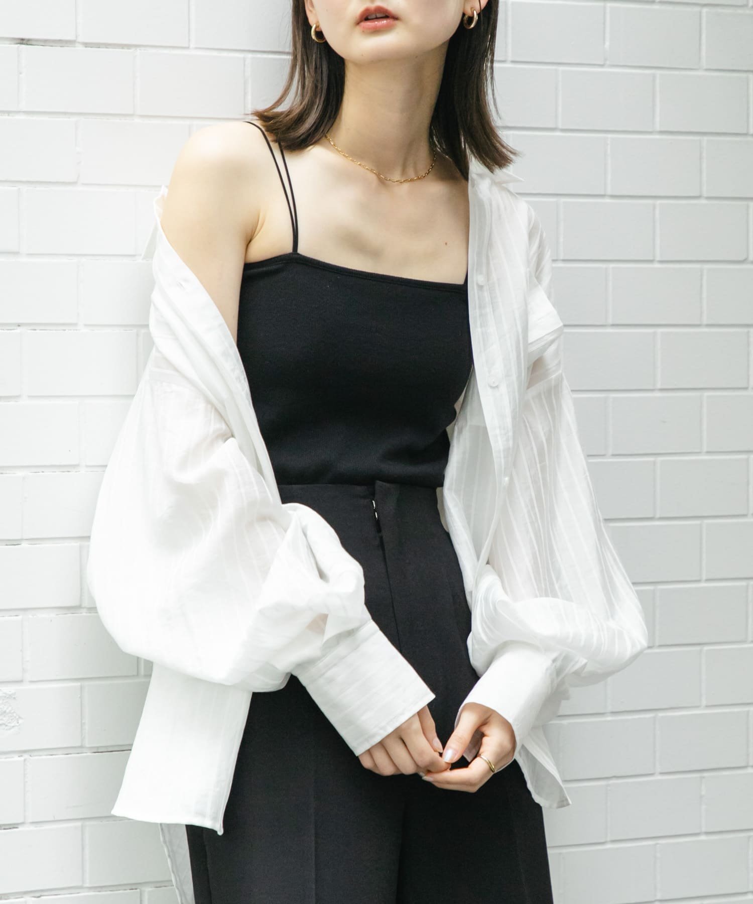 【センスオブプレイス/SENSE OF PLACE by URBAN RESEARCH】の『一部WEB限定カラー』ダブルストラップカップツキキャミソール インテリア・キッズ・メンズ・レディースファッション・服の通販 founy(ファニー) 　ファッション　Fashion　レディースファッション　Fashion for Women　トップス・カットソー　Cut & Sew Tops　キャミソール&ノースリーブ　Camisoles & Sleeveless Tops　2025年　2025　2025春夏・S/S　Spring/Summer 2025 SS25　おすすめ　Recommended / Our Picks　インナー　Innerwear　ワイヤー　Wire, Wired Bra　人気　Popular, Best Seller　夏　Summer　S/S・春夏　SS, Spring/Summer, Warm Season　BLACK|ID: prp329100004534881 ipo3291000000033555973