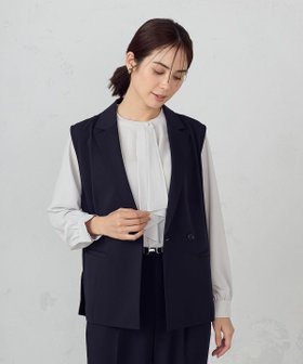 【コムサイズム/COMME CA ISM】の【セットアップ対応】 ポリエステルツイル テーラードジレ 人気、トレンドファッション・服の通販 founy(ファニー) ファッション Fashion レディースファッション WOMEN アウター Coat Outerwear トップス・カットソー Tops/Tshirt ベスト/ジレ Gilets/Vests おすすめ Recommend シンプル Simple ジャケット Jacket ストレッチ Stretch セットアップ Set Up ロング Long ワイド Wide |ID:prp329100004534893