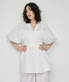 【アダム エ ロペ/ADAM ET ROPE'】の【WEB限定・追加・2WAY】2WAYバルーンスリーブチュニック ホワイト(10)|ID: prp329100004534894 ipo3291000000032048311