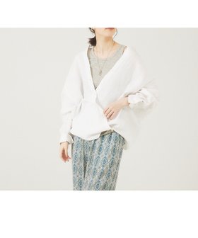 【アバハウスマヴィ/abahouse mavie】のリネン2wayカシュクールオーバーシャツ 人気、トレンドファッション・服の通販 founy(ファニー) ファッション Fashion レディースファッション WOMEN トップス・カットソー Tops/Tshirt シャツ/ブラウス Shirts/Blouses おすすめ Recommend カシュクール Cachecoeur フロント Front リネン Linen 定番 Standard |ID:prp329100004534904