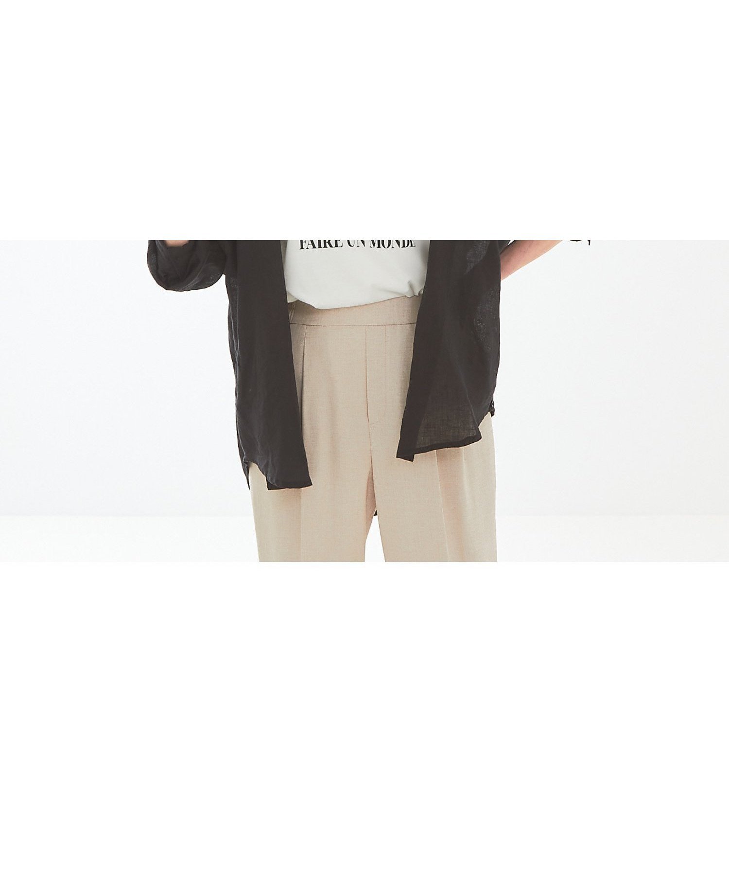 【アバハウスマヴィ/abahouse mavie】のリネン2wayカシュクールオーバーシャツ インテリア・キッズ・メンズ・レディースファッション・服の通販 founy(ファニー) 　ファッション　Fashion　レディースファッション　WOMEN　トップス・カットソー　Tops/Tshirt　シャツ/ブラウス　Shirts/Blouses　おすすめ　Recommend　カシュクール　Cachecoeur　フロント　Front　リネン　Linen　定番　Standard　ブラック系その他1|ID: prp329100004534904 ipo3291000000032048359