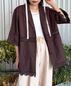【チャオパニックティピー/CIAOPANIC TYPY】の切替レースオーバー5分袖ジャケット 人気、トレンドファッション・服の通販 founy(ファニー) ファッション Fashion レディースファッション WOMEN アウター Coat Outerwear ジャケット Jackets キャミ Cami 切替 Switching ジャケット Jacket セットアップ Set Up タンク Tank リラックス Relax レース Race おすすめ Recommend thumbnail ブラウン|ID: prp329100004534906 ipo3291000000032048371