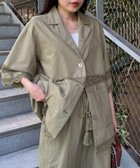 【チャオパニックティピー/CIAOPANIC TYPY】の切替レースオーバー5分袖ジャケット 人気、トレンドファッション・服の通販 founy(ファニー) ファッション Fashion レディースファッション WOMEN アウター Coat Outerwear ジャケット Jackets キャミ Cami 切替 Switching ジャケット Jacket セットアップ Set Up タンク Tank リラックス Relax レース Race おすすめ Recommend thumbnail カーキ|ID: prp329100004534906 ipo3291000000032048372