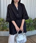 【チャオパニックティピー/CIAOPANIC TYPY】の切替レースオーバー5分袖ジャケット 人気、トレンドファッション・服の通販 founy(ファニー) ファッション Fashion レディースファッション WOMEN アウター Coat Outerwear ジャケット Jackets キャミ Cami 切替 Switching ジャケット Jacket セットアップ Set Up タンク Tank リラックス Relax レース Race おすすめ Recommend thumbnail ブラック|ID: prp329100004534906 ipo3291000000032048373