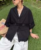 【チャオパニックティピー/CIAOPANIC TYPY】の切替レースオーバー5分袖ジャケット 人気、トレンドファッション・服の通販 founy(ファニー) ファッション Fashion レディースファッション Fashion for Women アウター Coat / Outerwear Collection レディースジャケット・軽アウター Jackets キャミ Camisole, Cami Top 切替 Switching, Contrast Panel ジャケット Jacket, Outerwear セットアップ Set-Up, Coordinated Outfit タンク Tank Top, Sleeveless Top リラックス Relax, Relaxed Fit レース Lace, Lace Fabric おすすめ Recommended / Our Picks thumbnail ブラック|ID: prp329100004534906 ipo3291000000033018539