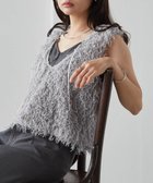 【ラナン/Ranan】のRANAN/前後2WAYフリンジショートベスト 人気、トレンドファッション・服の通販 founy(ファニー) ファッション Fashion レディースファッション WOMEN アウター Coat Outerwear トップス・カットソー Tops/Tshirt ベスト/ジレ Gilets/Vests インナー Inner キャミ Cami コンパクト Compact タンク Tank トレンド Trend バランス Balance ベスト Vest ポケット Pocket リボン Ribbon 夏 Summer thumbnail グレー|ID: prp329100004534908 ipo3291000000032048380