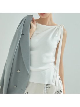 【フレイ アイディー/FRAY I.D】のアシメネックドレープニット 人気、トレンドファッション・服の通販 founy(ファニー) ファッション Fashion レディースファッション WOMEN トップス・カットソー Tops/Tshirt ニット Knit Tops アシンメトリー Asymmetry エレガント 上品 Elegant ショルダー Shoulder シンプル Simple スタイリッシュ Stylish デコルテ Decolletage ドレープ Drape バランス Balance リボン Ribbon |ID:prp329100004534913