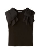 【スナイデル/SNIDEL】のリボンスリーブカットソー 人気、トレンドファッション・服の通販 founy(ファニー) ファッション Fashion レディースファッション Fashion for Women トップス・カットソー Cut & Sew Tops カットソー・ベーシックTシャツ Cut-and-Sewn Tops / Stretch Tees & Basics オーガンジー Organza Fabric カットソー Cut and Sewn Top フィット Fit, Slim Fit ラグジュアリー Luxury, Elegant リボン Ribbon, Bow thumbnail BLK[009]|ID: prp329100004534930 ipo3291000000032702772