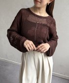 【ゼヴォン/Thevon】のジャガードメッシュニット 人気、トレンドファッション・服の通販 founy(ファニー) ファッション Fashion レディースファッション WOMEN トップス・カットソー Tops/Tshirt ニット Knit Tops インナー Inner 春 Spring キャミソール Camisole ベーシック Basic マーメイド Mermaid メッシュ Mesh ルーズ Loose S/S・春夏 Ss・Spring/Summer 夏 Summer 2025年 2025 2025春夏・S/S Ss,Spring/Summer,2025 thumbnail ブラウン|ID: prp329100004534931 ipo3291000000032048479