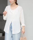 【ジャーナルスタンダード レリューム/JOURNAL STANDARD relume】のラミーコットンメッシュ2WAYプルオーバー ホワイト|ID: prp329100004534941 ipo3291000000032048520