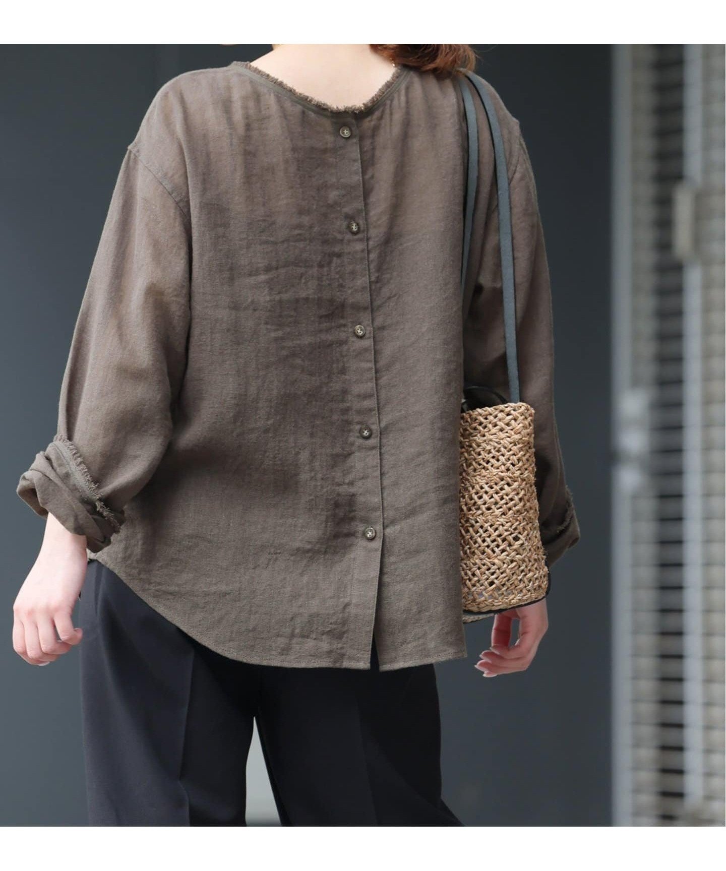 【ジャーナルスタンダード レリューム/JOURNAL STANDARD relume】のラミーコットンメッシュ2WAYプルオーバー インテリア・キッズ・メンズ・レディースファッション・服の通販 founy(ファニー) 　ファッション　Fashion　レディースファッション　WOMEN　トップス・カットソー　Tops/Tshirt　プルオーバー　Pullover　2025年　2025　2025春夏・S/S　Ss,Spring/Summer,2025　おすすめ　Recommend　インナー　Inner　サマー　Summer　シンプル　Simple　フリンジ　Fringe　メッシュ　Mesh　グレー|ID: prp329100004534941 ipo3291000000032048522