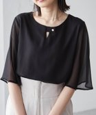 【ラナン/Ranan】のRanan/ひんやり!フレアー袖シフォンブラウス 人気、トレンドファッション・服の通販 founy(ファニー) ファッション Fashion レディースファッション WOMEN トップス・カットソー Tops/Tshirt シャツ/ブラウス Shirts/Blouses エアリー Airy シフォン Chiffon ドット Dot ポケット Pocket 夏 Summer エレガント 上品 Elegant thumbnail BL|ID: prp329100004534947 ipo3291000000032048546