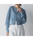 【メイソングレイ/MAYSON GREY】のプリーツジップカーディガン 人気、トレンドファッション・服の通販 founy(ファニー) ファッション Fashion レディースファッション Fashion for Women トップス・カットソー Cut & Sew Tops カーディガン・羽織り Layered Style Cardigans インナー Innerwear カーディガン Cardigan, Knitwear コンパクト Compact, Small Size シアー Sheer, See-Through ジップ Zip, Zipper プリーツ Pleats, Pleated ボトム Bottoms, Lower Wear 羽織 Haori, Light Jacket ルーズ Loose, Oversized おすすめ Recommended / Our Picks thumbnail ブルー|ID: prp329100004534952 ipo3291000000033240568