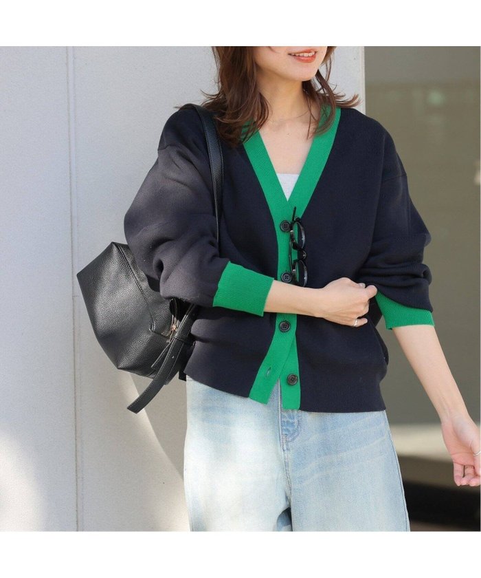 【ジャーナルスタンダード レリューム/JOURNAL STANDARD relume】の《WEB限定追加》ダブルニットコントラストカーディガン インテリア・キッズ・メンズ・レディースファッション・服の通販 founy(ファニー) https://founy.com/ ファッション Fashion レディースファッション WOMEN トップス・カットソー Tops/Tshirt ニット Knit Tops カーディガン Cardigans 2025年 2025 2025春夏・S/S Ss,Spring/Summer,2025 |ID: prp329100004534958 ipo3291000000032048602