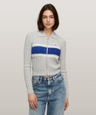 【トミーヒルフィガー/TOMMY HILFIGER】の2WAYケーブルジップアップカーディガン グレーPJ4|ID: prp329100004534960 ipo3291000000032048610
