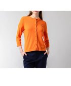 【ラコステ/LACOSTE】のUVカット 吸水速乾 ウォッシャブル COOLMAX クールマックス 7部袖 ニットカーディガン オレンジ|ID: prp329100004534965 ipo3291000000032048627