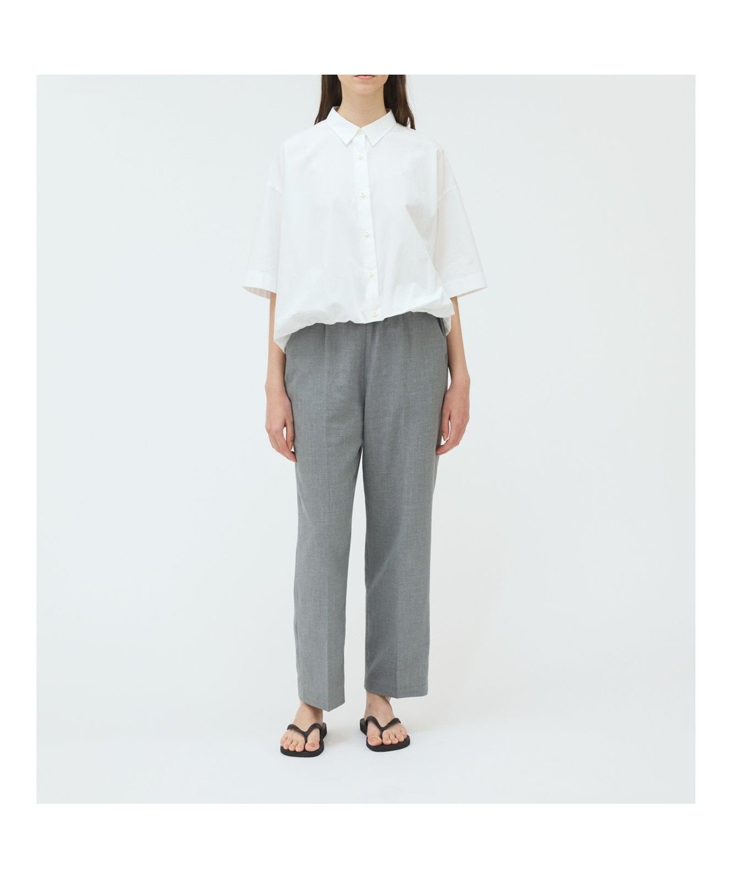 【マーコート/MARcourt】のmizuiro ind センタープレスワイドスラックス インテリア・キッズ・メンズ・レディースファッション・服の通販 founy(ファニー) 　ファッション　Fashion　レディースファッション　WOMEN　クッション　Cushion　センター　Center　ベーシック　Basic　ボトム　Bottom　ポケット　Pocket　リラックス　Relax　ルーズ　Loose　ワイド　Wide　エレガント 上品　Elegant　ビジネス 仕事 通勤　Business　夏　Summer　無地　Plain Color　ライトグレー|ID: prp329100004534975 ipo3291000000032048671