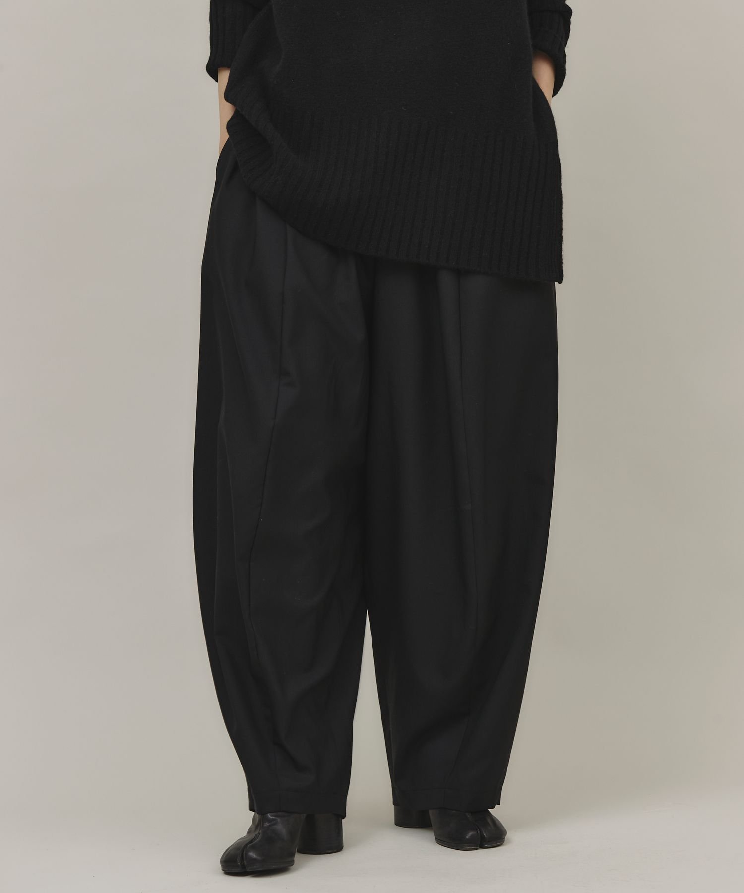 【カレンソロジー/Curensology】のウールトロドロストパンツ インテリア・キッズ・メンズ・レディースファッション・服の通販 founy(ファニー) 　ファッション　Fashion　レディースファッション　WOMEN　パンツ　Pants　エレガント 上品　Elegant　カットソー　Cut And Sew　パターン　Pattern　マニッシュ　Mannish　ワイド　Wide　ブラック09|ID: prp329100004534976 ipo3291000000032048677