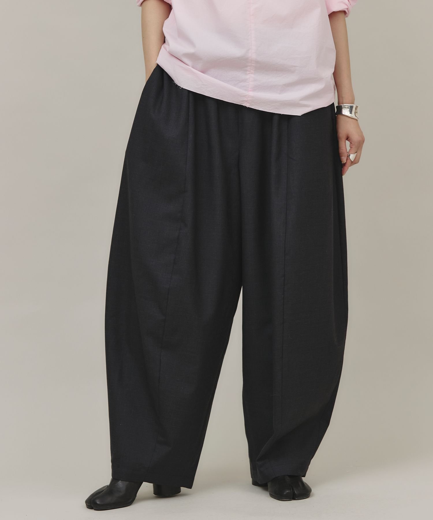 【カレンソロジー/Curensology】のウールトロドロストパンツ インテリア・キッズ・メンズ・レディースファッション・服の通販 founy(ファニー) 　ファッション　Fashion　レディースファッション　WOMEN　パンツ　Pants　エレガント 上品　Elegant　カットソー　Cut And Sew　パターン　Pattern　マニッシュ　Mannish　ワイド　Wide　グレー15|ID: prp329100004534976 ipo3291000000032048678