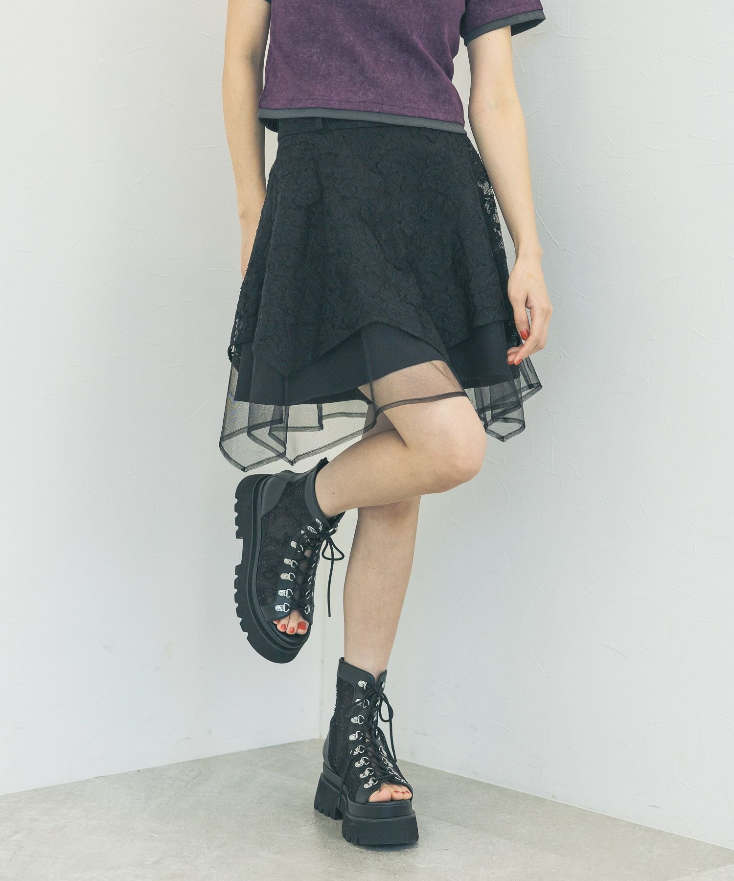 【ハレ/HARE】のレースレイヤースカパン 人気、トレンドファッション・服の通販 founy(ファニー) 　ファッション　Fashion　レディースファッション　WOMEN　おすすめ　Recommend　イレヘム　Ilehem　ショート　Short　ジャケット　Jacket　チュール　Tulle　トレンド　Trend　バランス　Balance　レース　Race　 other-1|ID: prp329100004534991 ipo3291000000032048726