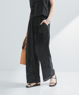 【アーバンリサーチ/URBAN RESEARCH】のパッチワークレースイージーパンツ 人気、トレンドファッション・服の通販 founy(ファニー) ファッション Fashion レディースファッション WOMEN パンツ Pants 2025年 2025 2025春夏・S/S Ss,Spring/Summer,2025 アクセサリー Accessories インド India サンダル Sandals セットアップ Set Up パッチワーク Patchwork リラックス Relax レース Race 夏 Summer S/S・春夏 Ss・Spring/Summer |ID:prp329100004534994
