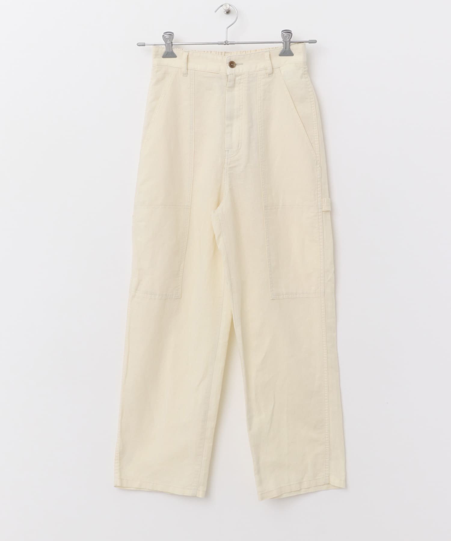 【アーバンリサーチ ドアーズ/URBAN RESEARCH DOORS】の製品染めペインターパンツ インテリア・キッズ・メンズ・レディースファッション・服の通販 founy(ファニー) 　ファッション　Fashion　レディースファッション　WOMEN　パンツ　Pants　2025年　2025　2025春夏・S/S　Ss,Spring/Summer,2025　ダウン　Down　ポケット　Pocket　ミックス　Mix　ワーク　Work　人気　Popularity　夏　Summer　S/S・春夏　Ss・Spring/Summer　ECRU|ID: prp329100004535000 ipo3291000000032048762