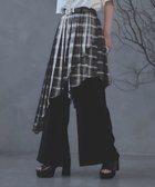 【ハレ/HARE】のプリーツレイヤーフレアパンツ 人気、トレンドファッション・服の通販 founy(ファニー) ファッション Fashion レディースファッション WOMEN パンツ Pants おすすめ Recommend コンパクト Compact チェック Check トレンド Trend プリーツ Pleats 無地 Plain Color thumbnail ブラック×チェック09|ID: prp329100004535005 ipo3291000000032048782