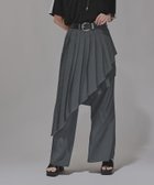 【ハレ/HARE】のプリーツレイヤーフレアパンツ 人気、トレンドファッション・服の通販 founy(ファニー) ファッション Fashion レディースファッション WOMEN パンツ Pants おすすめ Recommend コンパクト Compact チェック Check トレンド Trend プリーツ Pleats 無地 Plain Color thumbnail グレー18|ID: prp329100004535005 ipo3291000000032048783