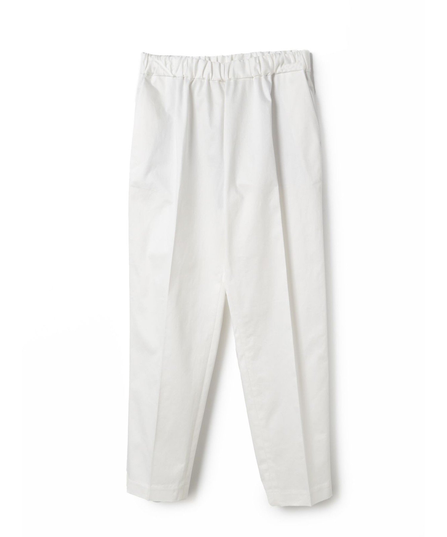 【マーコート/MARcourt】のmizuiro ind センタープレスパンツ インテリア・キッズ・メンズ・レディースファッション・服の通販 founy(ファニー) 　ファッション　Fashion　レディースファッション　Fashion for Women　パンツ　Pants & Trousers　ストレッチ　Stretch, Stretchy Fabric　センター　Center, Center Line　テーパード　Tapered, Tapered Pants　ベーシック　Basic, Essential　ボトム　Bottoms, Lower Wear　ポケット　Pocket, Pocket Detail　リラックス　Relax, Relaxed Fit　無地　Plain, Solid Color　オフホワイト|ID: prp329100004535009 ipo3291000000032797258