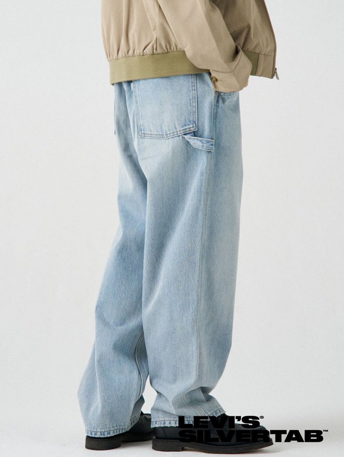 【リーバイス/Levis / MEN】のSILVERTAB(TM) バギーカーペンター ミディアムインディゴ インテリア・キッズ・メンズ・レディースファッション・服の通販 founy(ファニー) https://founy.com/ ファッション Fashion メンズファッション Men's Style Online 2024年 2024 2024春夏・S/S Ss,Spring/Summer,2024 コレクション Collection シルバー Silver ジーンズ Jeans リラックス Relax ルーズ Loose ワイド Wide 人気 Popularity |ID: prp329100004535465 ipo3291000000032659959