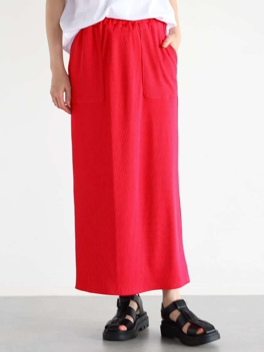 【ヴァン/Vin】のリブナロースカート インテリア・キッズ・メンズ・レディースファッション・服の通販 founy(ファニー) 　ファッション　Fashion　レディースファッション　Fashion for Women　スカート　Skirts　おすすめ　Recommended / Our Picks　ストレート　Straight, Straight Cut　バランス　Balance, Style Balance　ベーシック　Basic, Essential　モノトーン　Monotone, Black and White　リブニット　Rib Knit, Ribbed Knit　レッド|ID: prp329100004535467 ipo3291000000032656144
