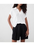 【バナナリパブリック ファクトリーストア/BANANA REPUBLIC FACTORY STORE】のBANANA REPUBLIC FACTORY STORE リネンブレンド ジョニーカラーTシャツ 人気、トレンドファッション・服の通販 founy(ファニー) ファッション Fashion レディースファッション Ladies' Fashion Online トップス・カットソー Tops/Tshirt シャツ/ブラウス Shirts/Blouses ロング / Tシャツ T-Shirts シンプル Simple リネン Linen エレガント 上品 Elegant thumbnail WHITE|ID: prp329100004535503 ipo3291000000032689798