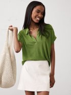 【バナナリパブリック ファクトリーストア/BANANA REPUBLIC FACTORY STORE】のBANANA REPUBLIC FACTORY STORE リネンブレンド ジョニーカラーTシャツ 人気、トレンドファッション・服の通販 founy(ファニー) ファッション Fashion レディースファッション Ladies' Fashion Online トップス・カットソー Tops/Tshirt シャツ/ブラウス Shirts/Blouses ロング / Tシャツ T-Shirts シンプル Simple リネン Linen エレガント 上品 Elegant thumbnail CHARMED|ID: prp329100004535503 ipo3291000000032689800