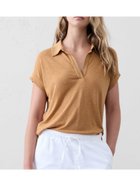 【バナナリパブリック ファクトリーストア/BANANA REPUBLIC FACTORY STORE】のBANANA REPUBLIC FACTORY STORE リネンブレンド ジョニーカラーTシャツ 人気、トレンドファッション・服の通販 founy(ファニー) ファッション Fashion レディースファッション Ladies' Fashion Online トップス・カットソー Tops/Tshirt シャツ/ブラウス Shirts/Blouses ロング / Tシャツ T-Shirts シンプル Simple リネン Linen エレガント 上品 Elegant thumbnail ENGLISH_TOFFEE|ID: prp329100004535503 ipo3291000000032689802