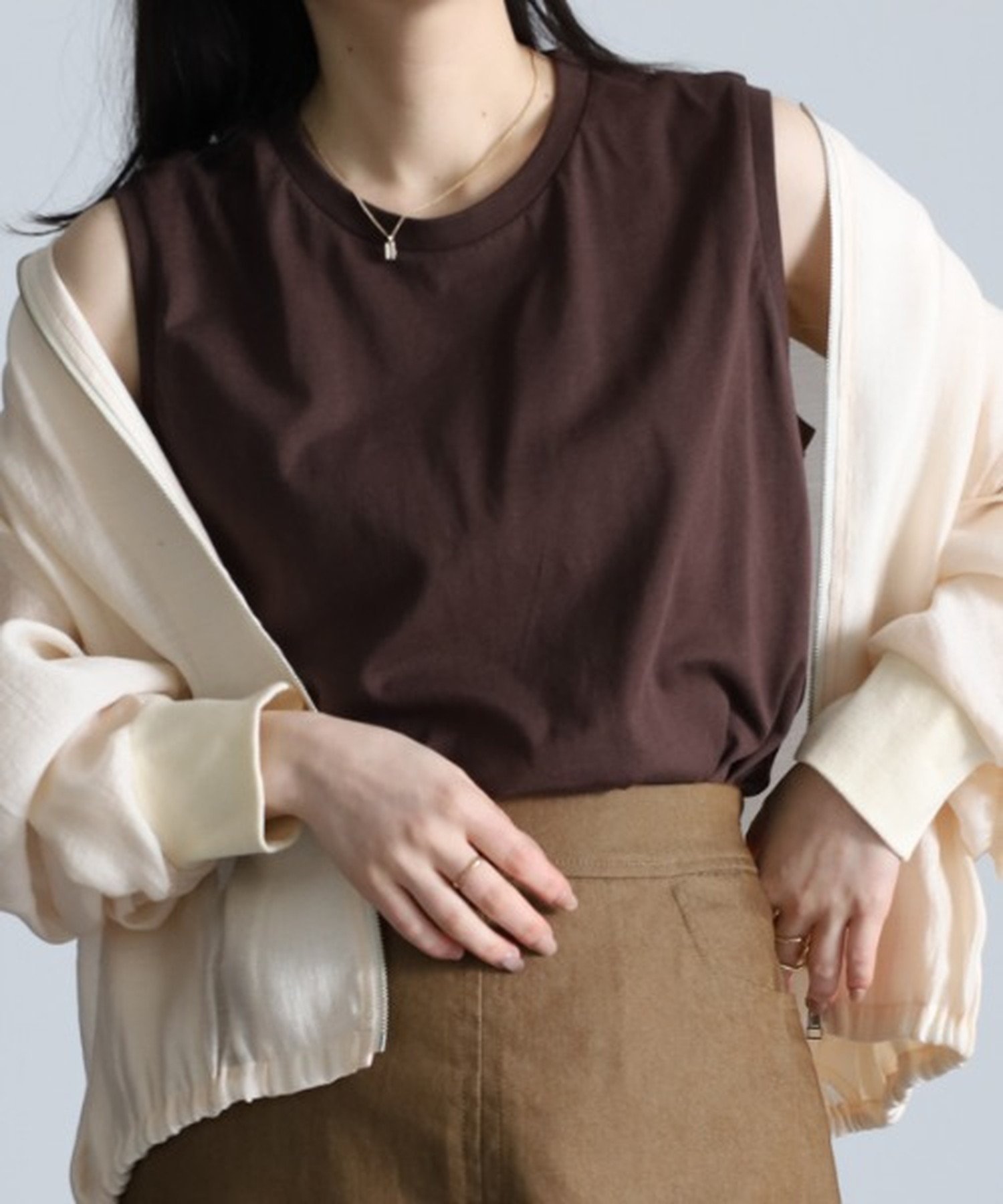 【ラナン/Ranan】の〈B.C〉ひんやりタンクトップ インテリア・キッズ・メンズ・レディースファッション・服の通販 founy(ファニー) 　ファッション　Fashion　レディースファッション　WOMEN　インナー　Inner　タンク　Tank　ラウンド　Round　ロング　Long　エレガント 上品　Elegant　夏　Summer　DBR|ID: prp329100004535527 ipo3291000000032361410
