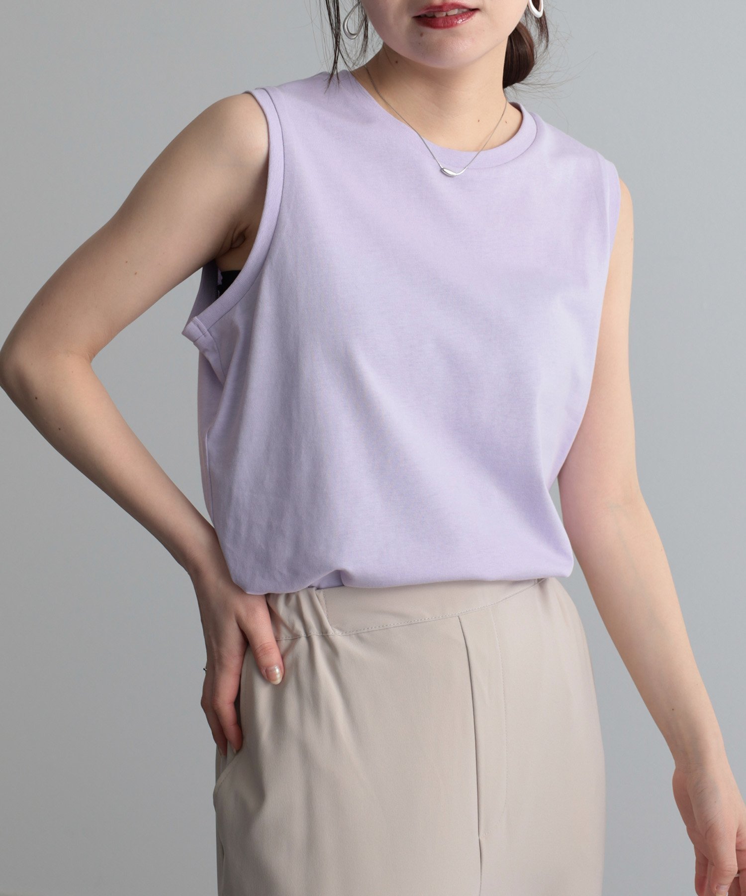 【ラナン/Ranan】の〈B.C〉ひんやりタンクトップ インテリア・キッズ・メンズ・レディースファッション・服の通販 founy(ファニー) 　ファッション　Fashion　レディースファッション　WOMEN　インナー　Inner　タンク　Tank　ラウンド　Round　ロング　Long　エレガント 上品　Elegant　夏　Summer　PU|ID: prp329100004535527 ipo3291000000032361415