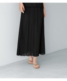 【スタイルデリ/STYLE DELI】の【LUXE】楊柳ドットプリーツロングスカート ブラック|ID: prp329100004535552 ipo3291000000032697497