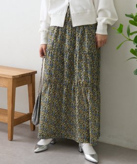 【チャオパニックティピー/CIAOPANIC TYPY】の無地花柄アソートシャーリングスカート 人気、トレンドファッション・服の通販 founy(ファニー) ファッション Fashion レディースファッション WOMEN スカート Skirt イエロー Yellow 春 Spring サテン Satin シフォン Chiffon シャーリング Shirring ジャケット Jacket デニム Denim プリント Print 無地 Plain Color ロング Long おすすめ Recommend |ID:prp329100004535573