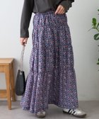 【チャオパニックティピー/CIAOPANIC TYPY】の無地花柄アソートシャーリングスカート 人気、トレンドファッション・服の通販 founy(ファニー) ファッション Fashion レディースファッション WOMEN スカート Skirt イエロー Yellow 春 Spring サテン Satin シフォン Chiffon シャーリング Shirring ジャケット Jacket デニム Denim プリント Print 無地 Plain Color ロング Long おすすめ Recommend thumbnail ブルー|ID: prp329100004535573 ipo3291000000032291825