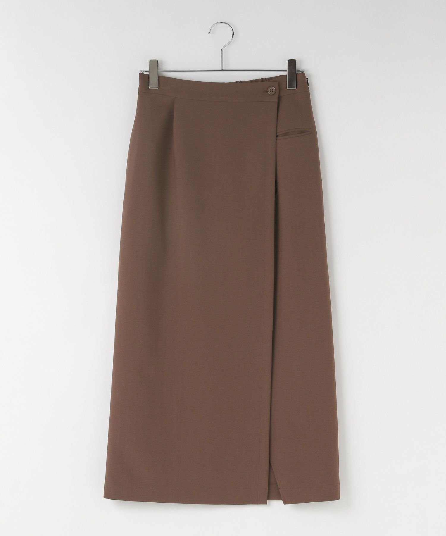 【ローリーズファーム/LOWRYS FARM】のラップタイトスカート インテリア・キッズ・メンズ・レディースファッション・服の通販 founy(ファニー) 　ファッション　Fashion　レディースファッション　Ladies' Fashion Online　スカート　Skirt　おすすめ　Recommend　サンダル　Sandals　スニーカー　Sneakers　ミュール　Mule　ラップ　Wrap　ブラウン58|ID: prp329100004535627 ipo3291000000032607020