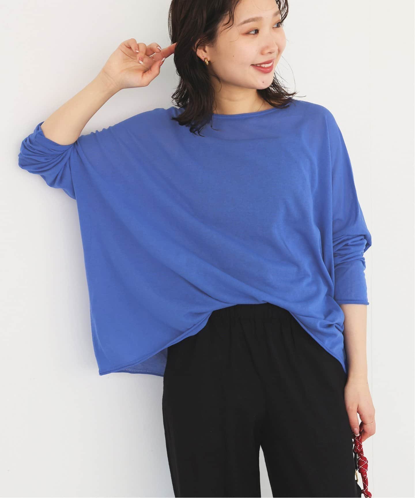 【スローブ イエナ/SLOBE IENA】の《追加》コットンシルクビッグプルオーバー インテリア・キッズ・メンズ・レディースファッション・服の通販 founy(ファニー) 　ファッション　Fashion　レディースファッション　Fashion for Women　トップス・カットソー　Cut & Sew Tops　カジュアルプルオーバー・ニットトップス　Pullovers & Knit Tops / Casual Pullovers　2025年　2025　2025春夏・S/S　Spring/Summer 2025 SS25　ブルー A|ID: prp329100004535630 ipo3291000000032556772